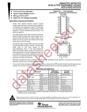 SN74ACT373DBR datasheet  